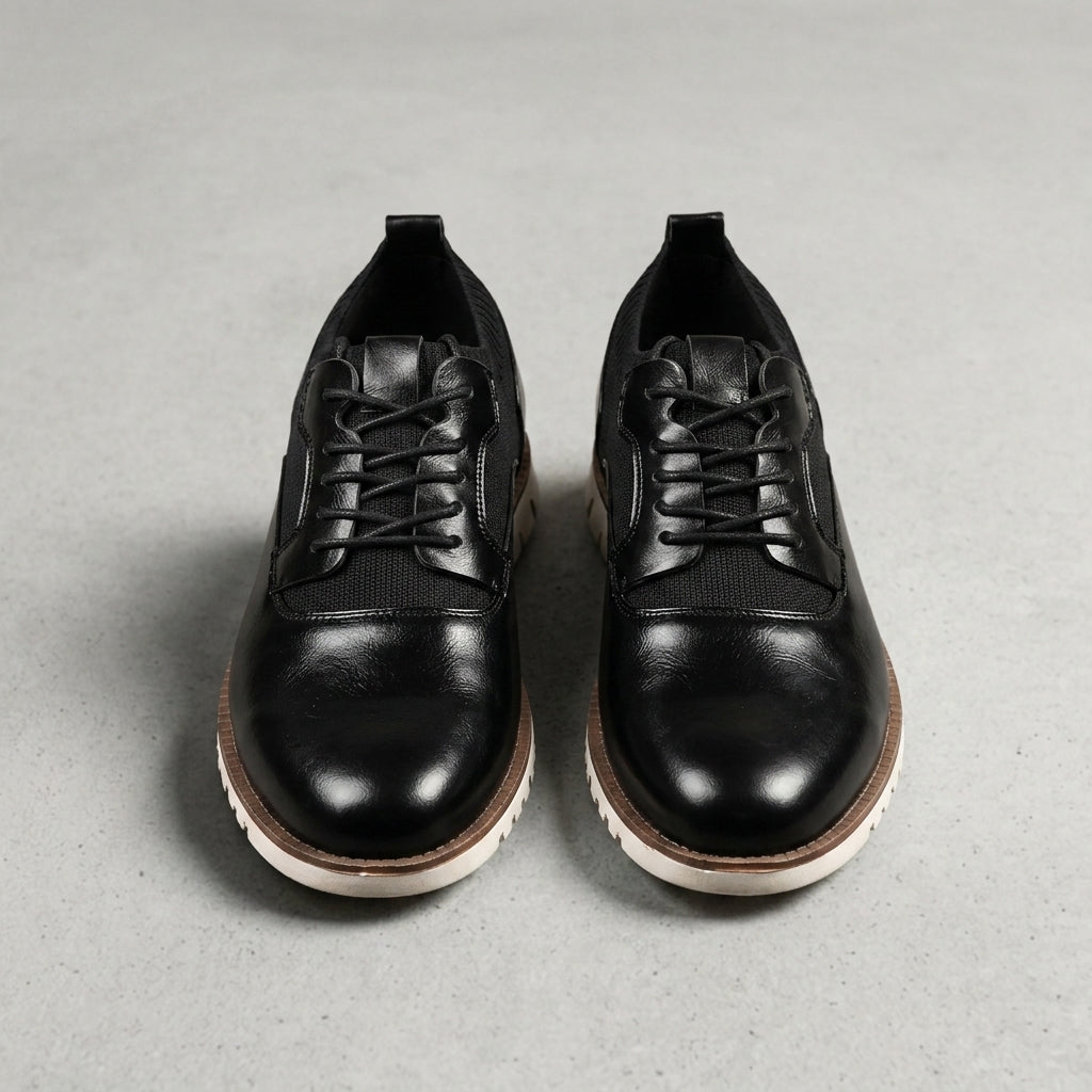 Baskets à lacets pour homme avec panneaux texturés 2