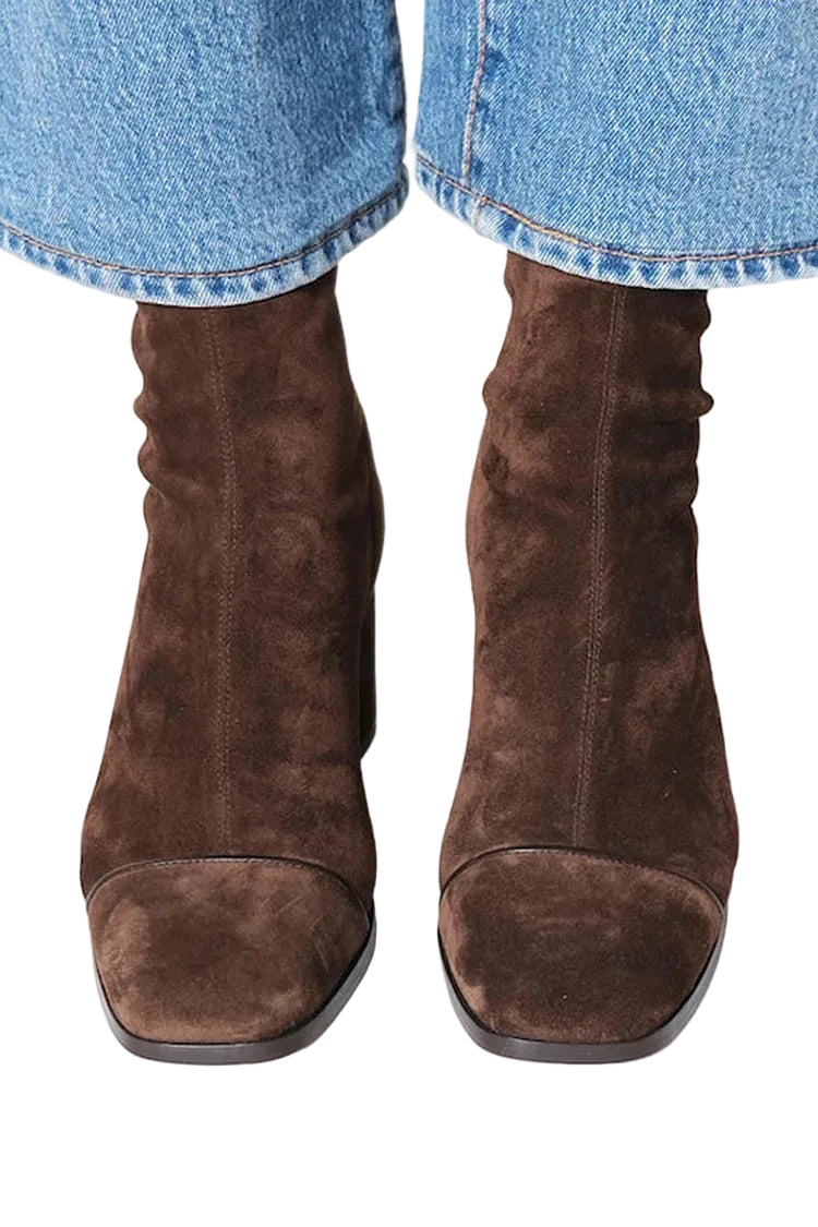 Bottines Femme Hiver Effet Daim & Talon Confortable-Gigié