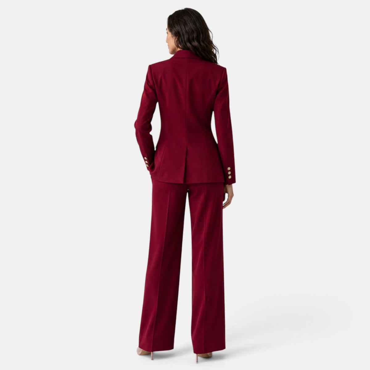 Ensemble assorti blazer et pantalon large pour femme 3