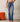 Jean bootcut taille haute pour femme avec ourlet effiloché 2
