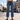 Jean large pour femme avec empiècements en dentelle 3