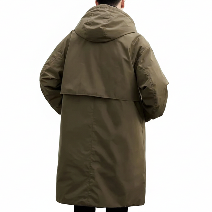 Manteau Long Homme Matelassé & Capuche Déperlante Hiver-Gigié