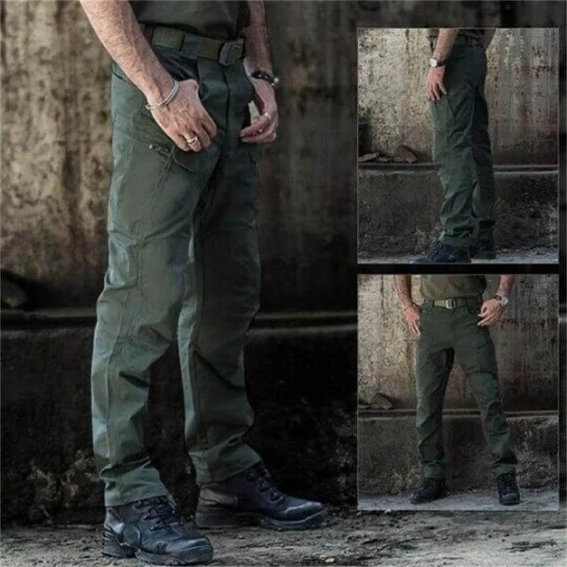 Pantalon cargo pour homme avec poches à rabat 12