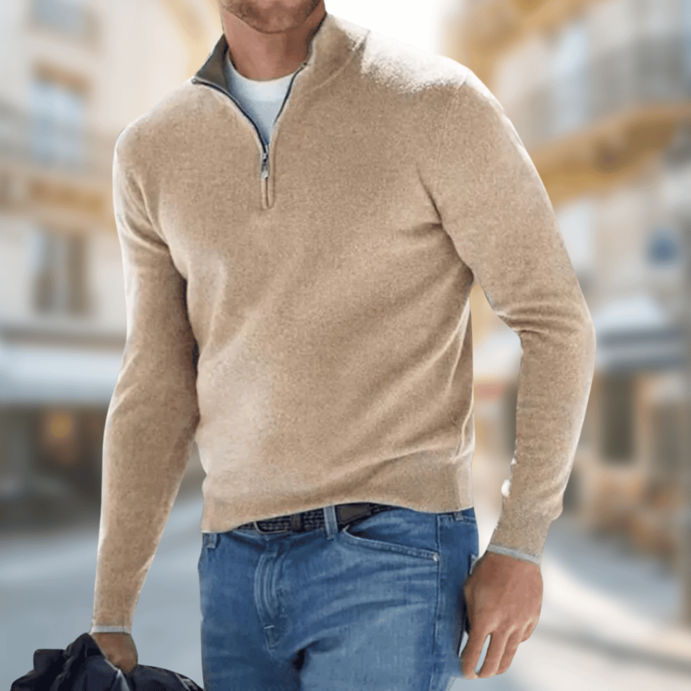 Pull-over zippé pour homme 8