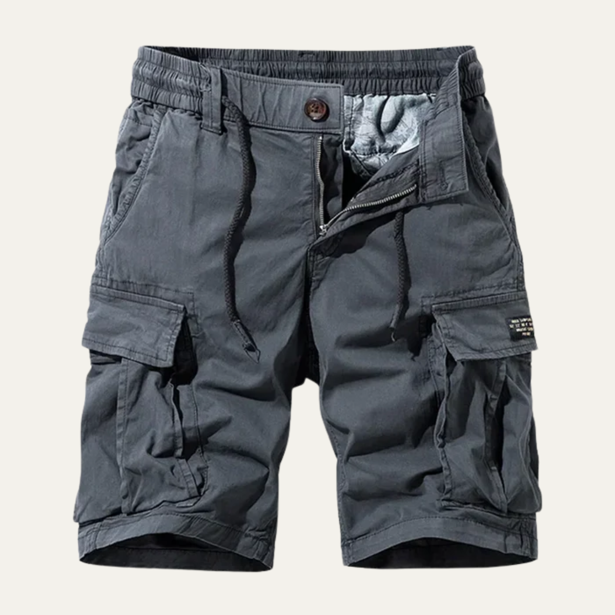 Short cargo pour homme avec taille à cordon et poches à rabat 11