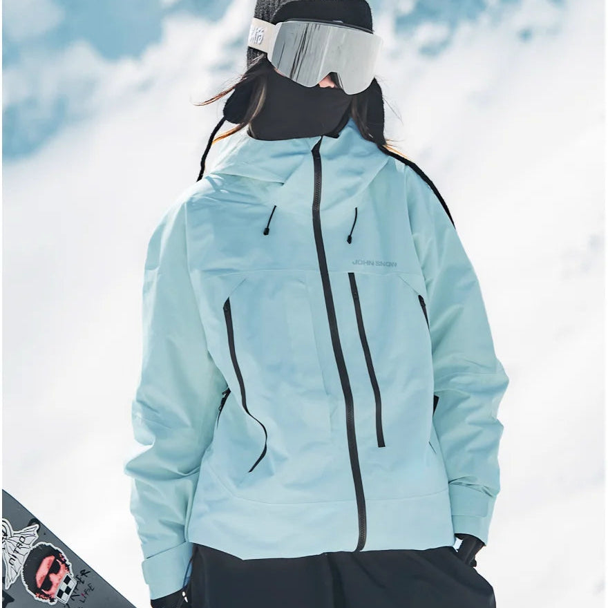 Veste de ski à capuche pour femme avec poches zippées 11