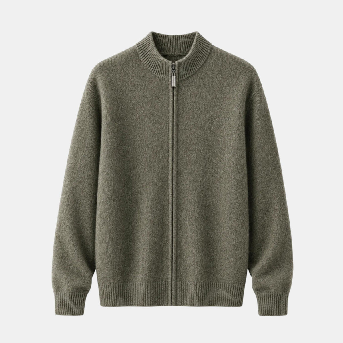 Veste en maille zippée à col montant pour homme 10