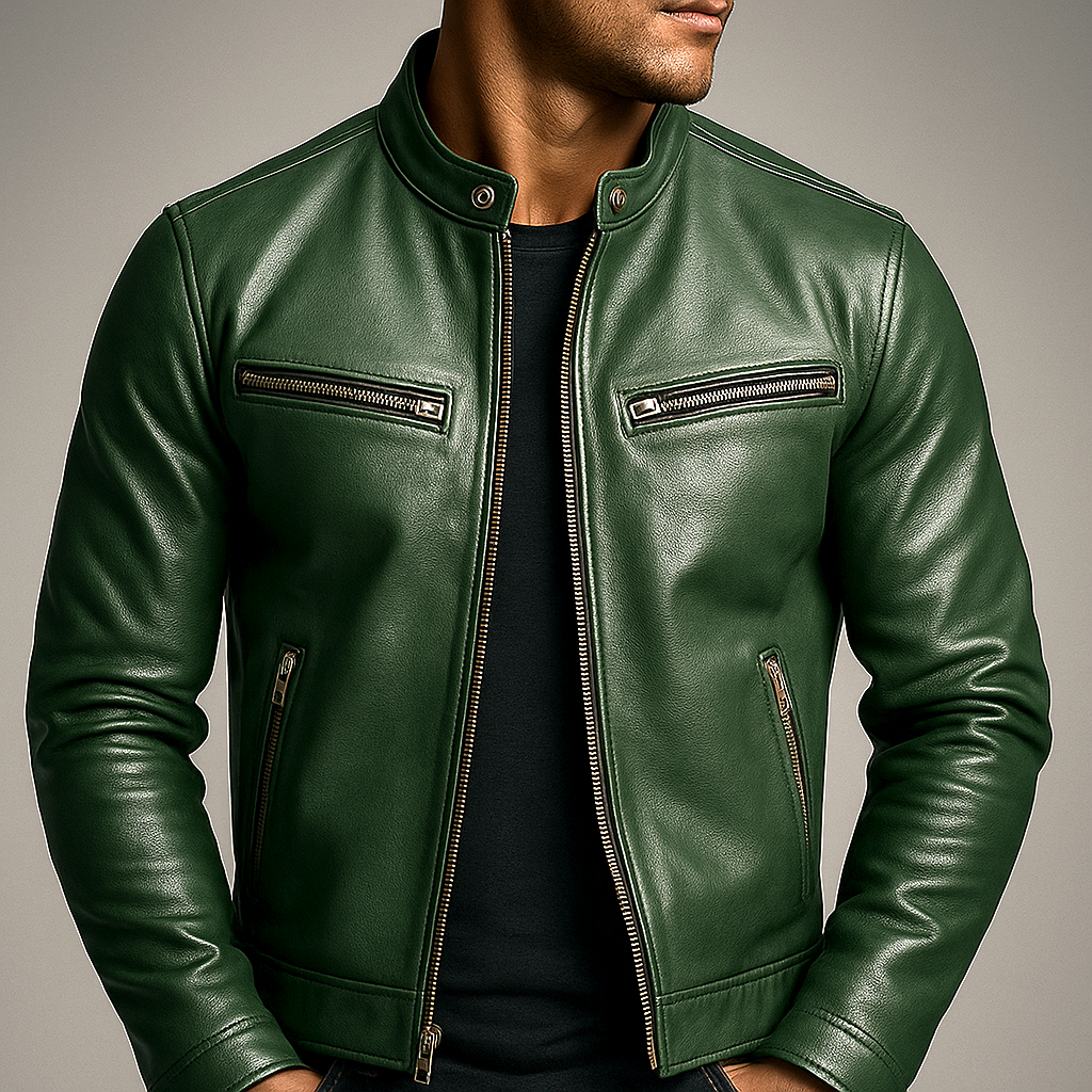 Veste zippée pour homme à col montant 7