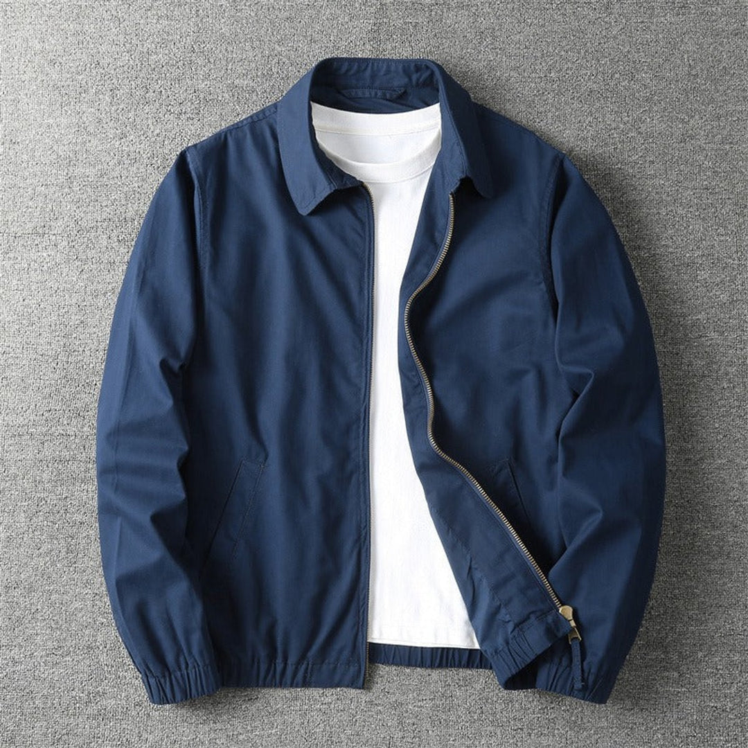 Veste zippée pour homme à col pointu 3