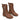 Bottes mi-mollet à lacets pour femme avec fermetures éclair latérales et boucle 1