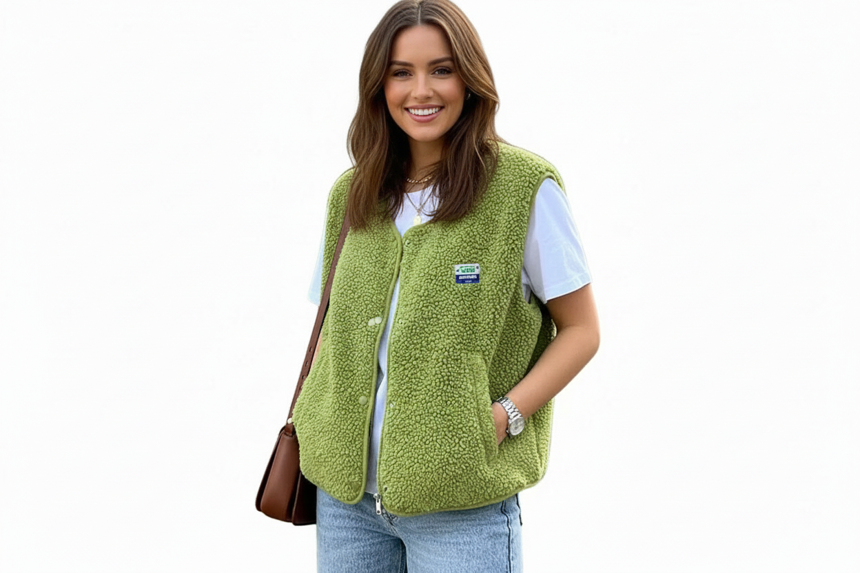 Gilet femme à boutons