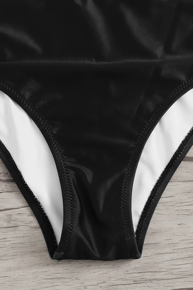 Femme Maillot de bain une pièce à encolure licou et ouverture goutte d'eau | imported-image-9