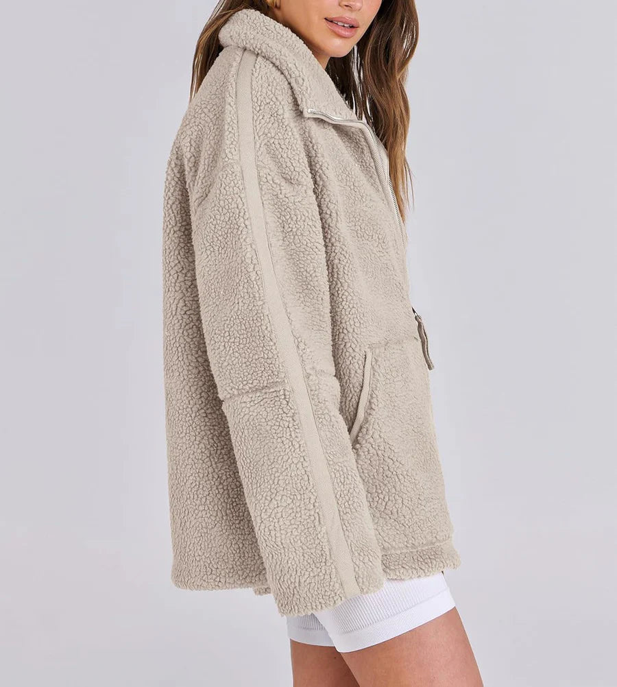 Manteau Femme Zippé Oversize Hiver-Gigié