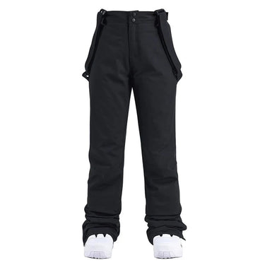 Pantalon de ski droit pour femme avec bretelles réglables 1