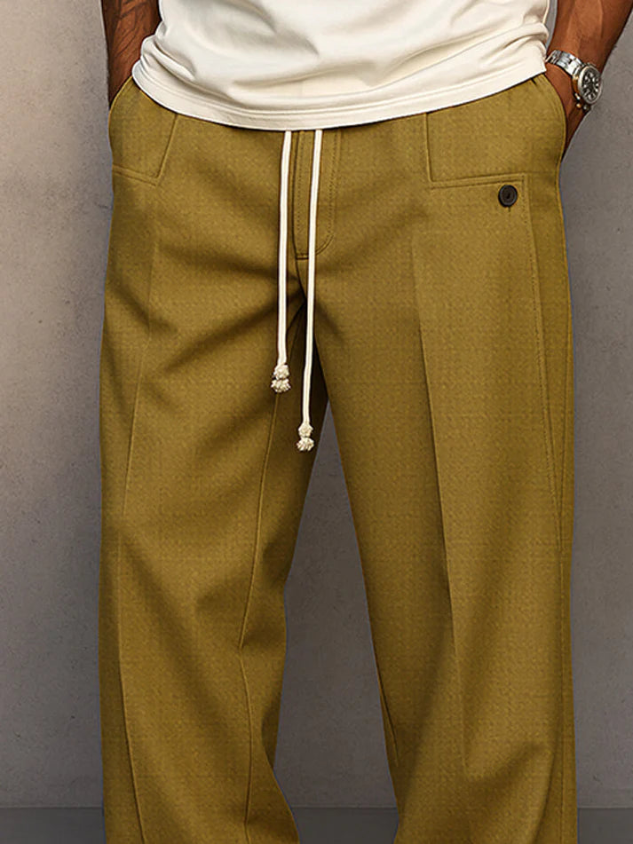 Pantalon Homme Coupe Large "Relaxed" & Taille Élastique-Gigié
