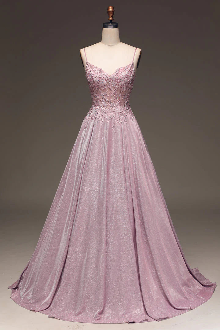 Robe Longue Femme Invitée Mariage Rose-Gigié