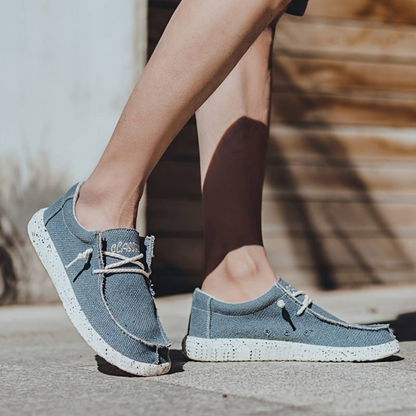 Chaussures à lacets pour homme avec surface texturée et semelle contrastée