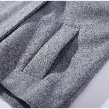 Manteau Court Femme Col Montant & Double Boutonnage