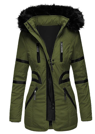 Manteau Hiver Femme Cintré Mi-Long