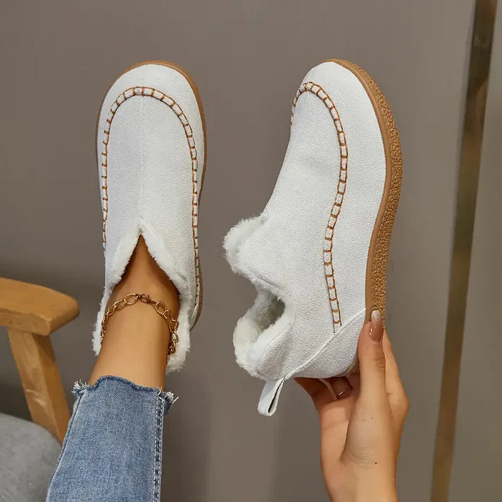 Chaussons Bottines Hiver Femme Doublure Chaude