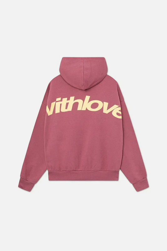 Sweat À Capuche Oversize Streetwear Imprimé Dos "Withlove"