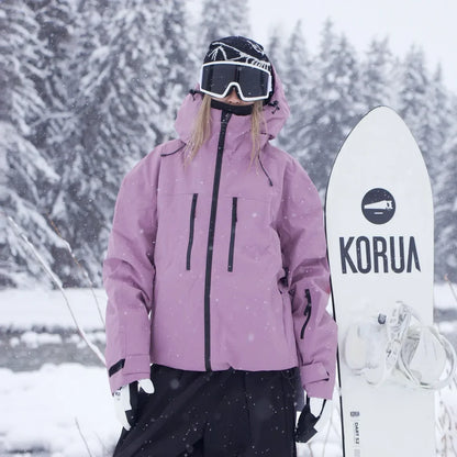 Veste de neige unisexe avec capuche – Veste de ski & snowboard résistante à l’hiver