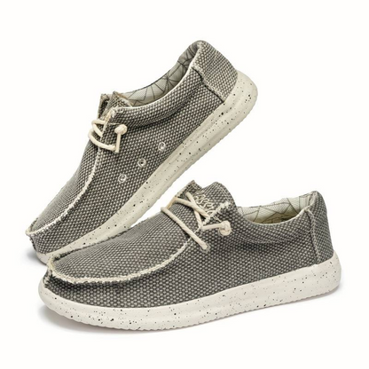 Chaussures à lacets pour homme avec surface texturée et semelle contrastée