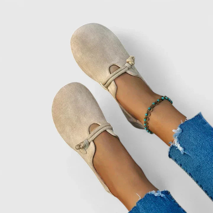 Femme Chaussures Plates avec Bride et Structure Fermée