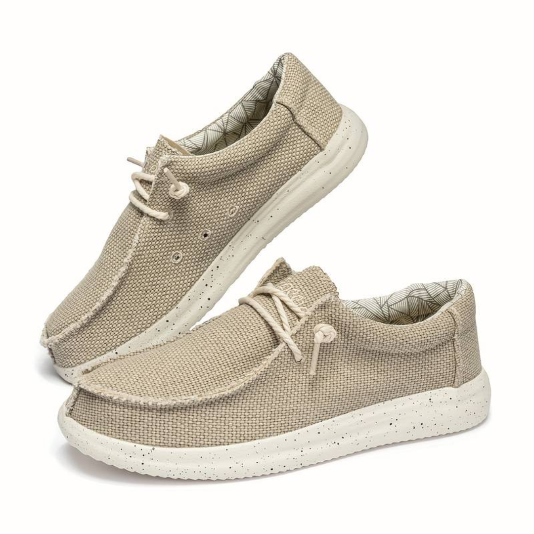 Chaussures à lacets pour homme avec surface texturée et semelle contrastée