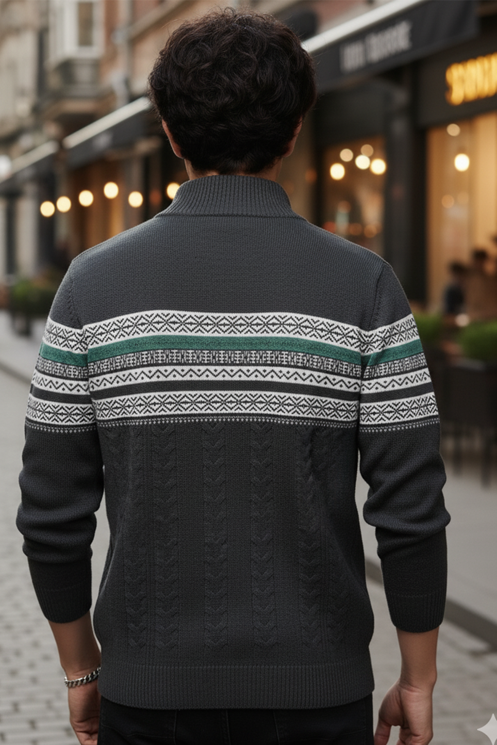 Pull Demi-Zip | Adrien – Gris Cendré