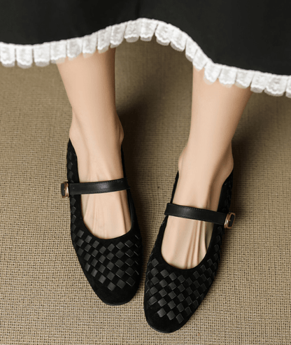 Ballerines Mary Jane tressées pour femme avec bride à boucle 4