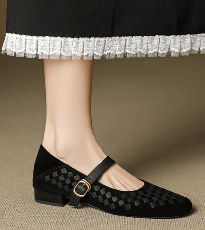 Ballerines Mary Jane tressées pour femme avec bride à boucle 6