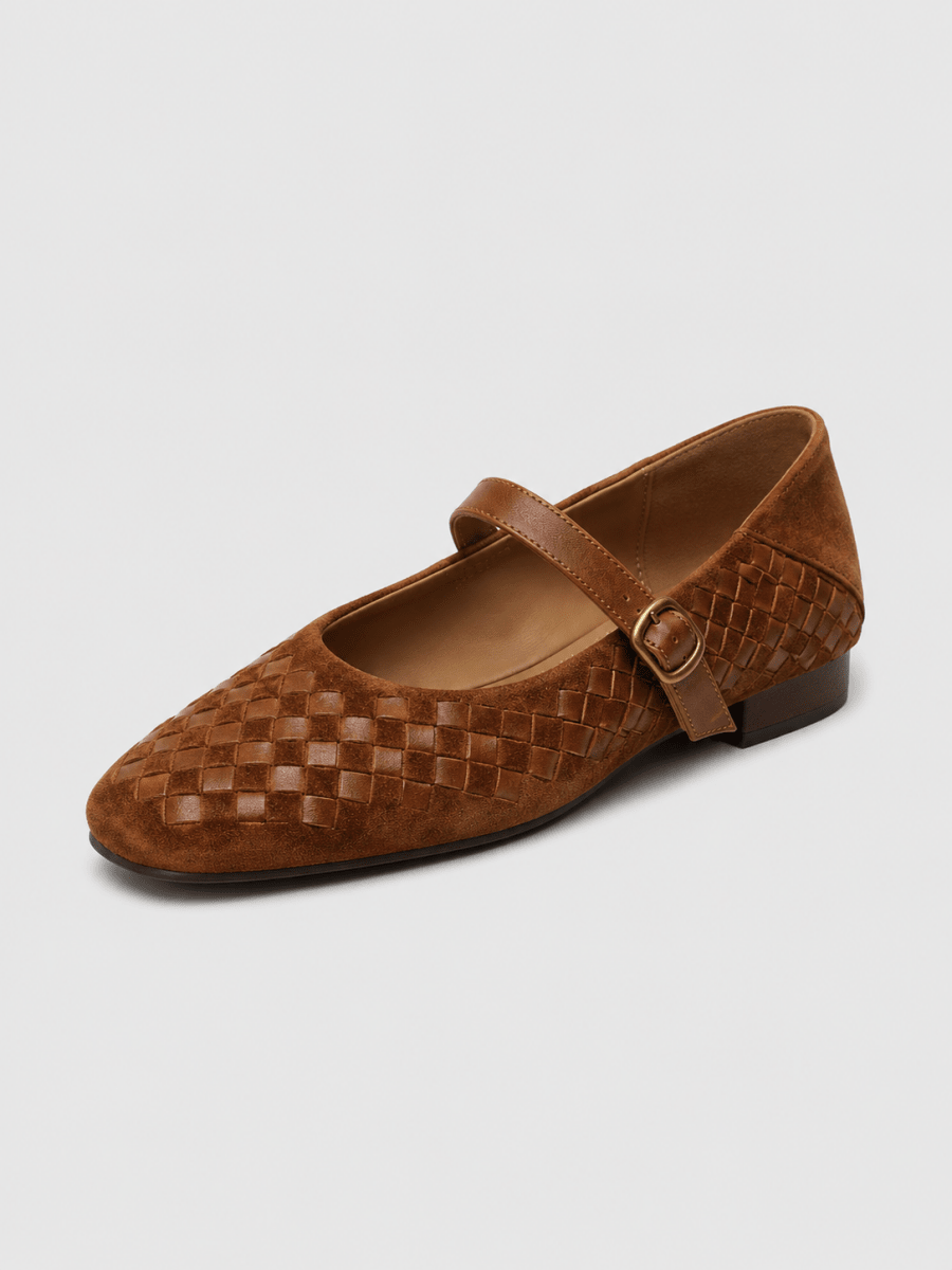 Ballerines Mary Jane tressées pour femme avec bride à boucle 7