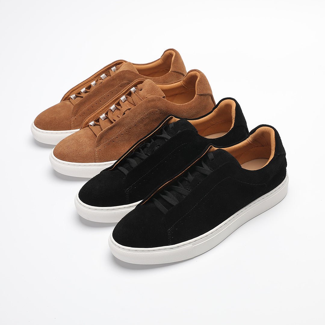 Baskets basses en daim pour homme 6