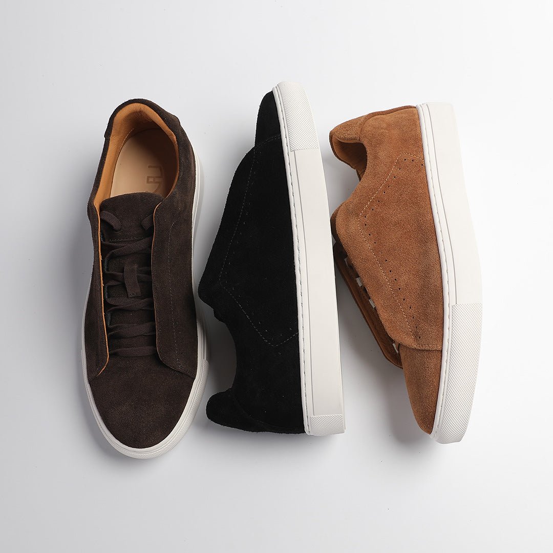 Baskets basses en daim pour homme 7