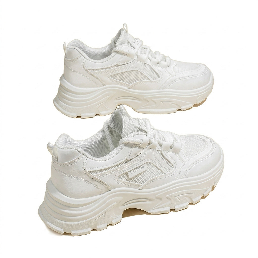 Baskets chunky à plateforme et lacets pour femme 2