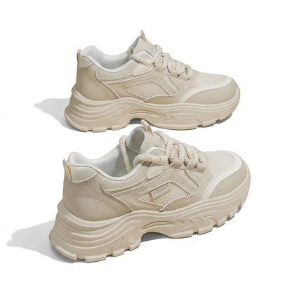 Baskets chunky à plateforme et lacets pour femme 4
