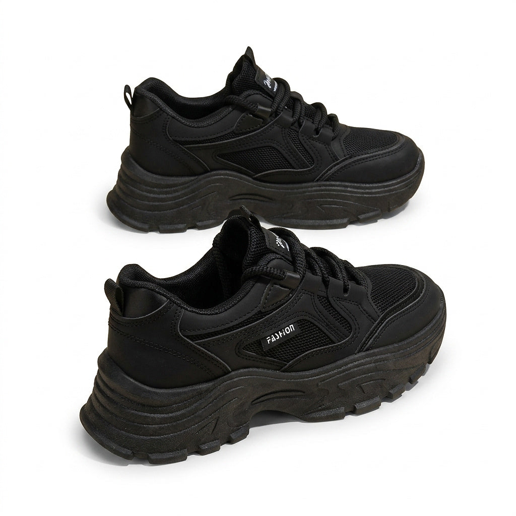 Baskets chunky à plateforme et lacets pour femme 6