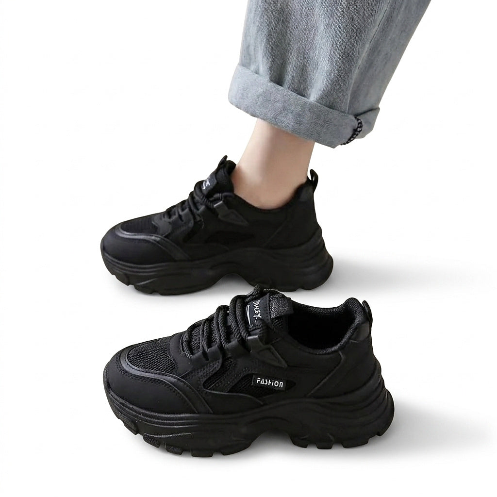 Baskets chunky à plateforme et lacets pour femme 7