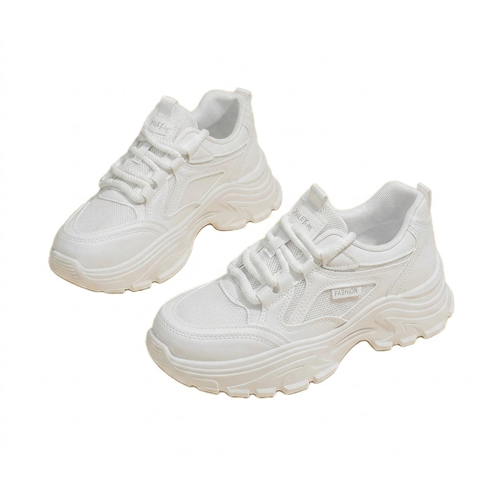 Baskets chunky à plateforme et lacets pour femme 8
