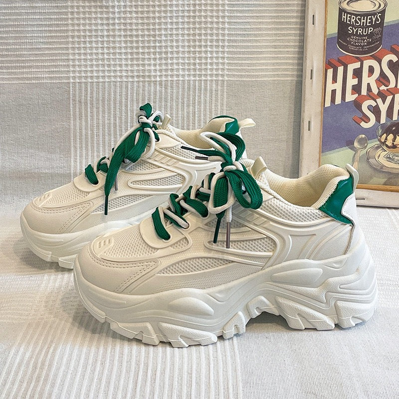 Baskets chunky à plateforme pour femme avec empiècements en mesh 8