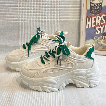 Baskets chunky à plateforme pour femme avec empiècements en mesh 8