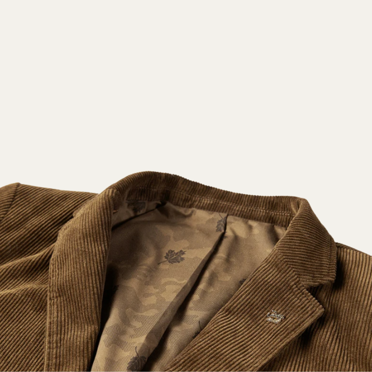 Blazer en velours côtelé pour homme avec fermeture à boutons 4