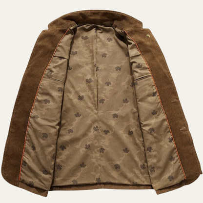 Blazer en velours côtelé pour homme avec fermeture à boutons 5