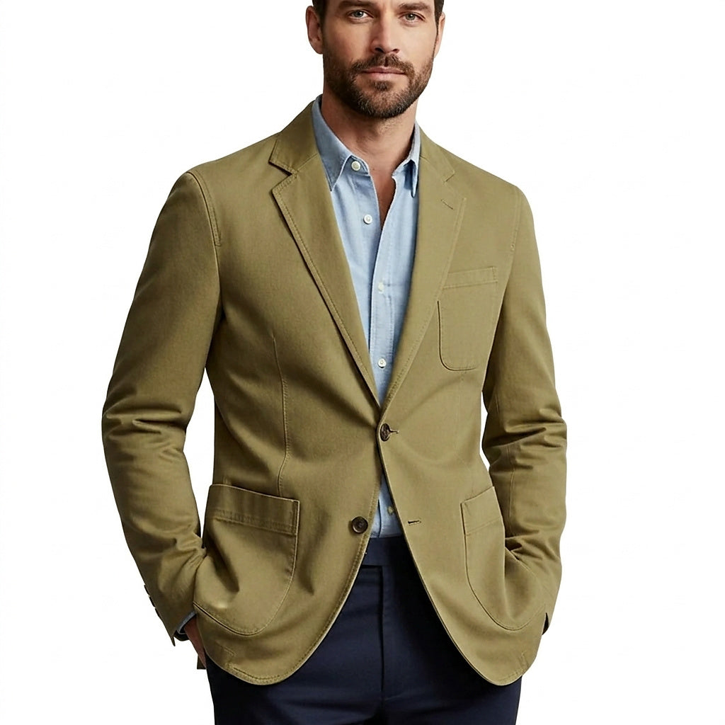 Blazer homme à boutons sur le devant avec poches plaquées 2