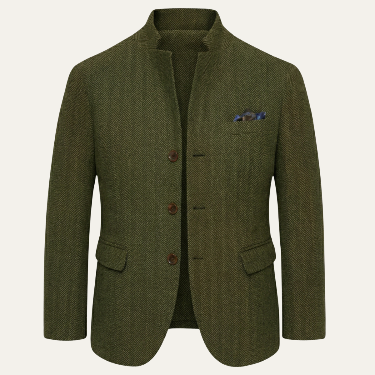 Blazer homme en tweed à motif chevrons 3