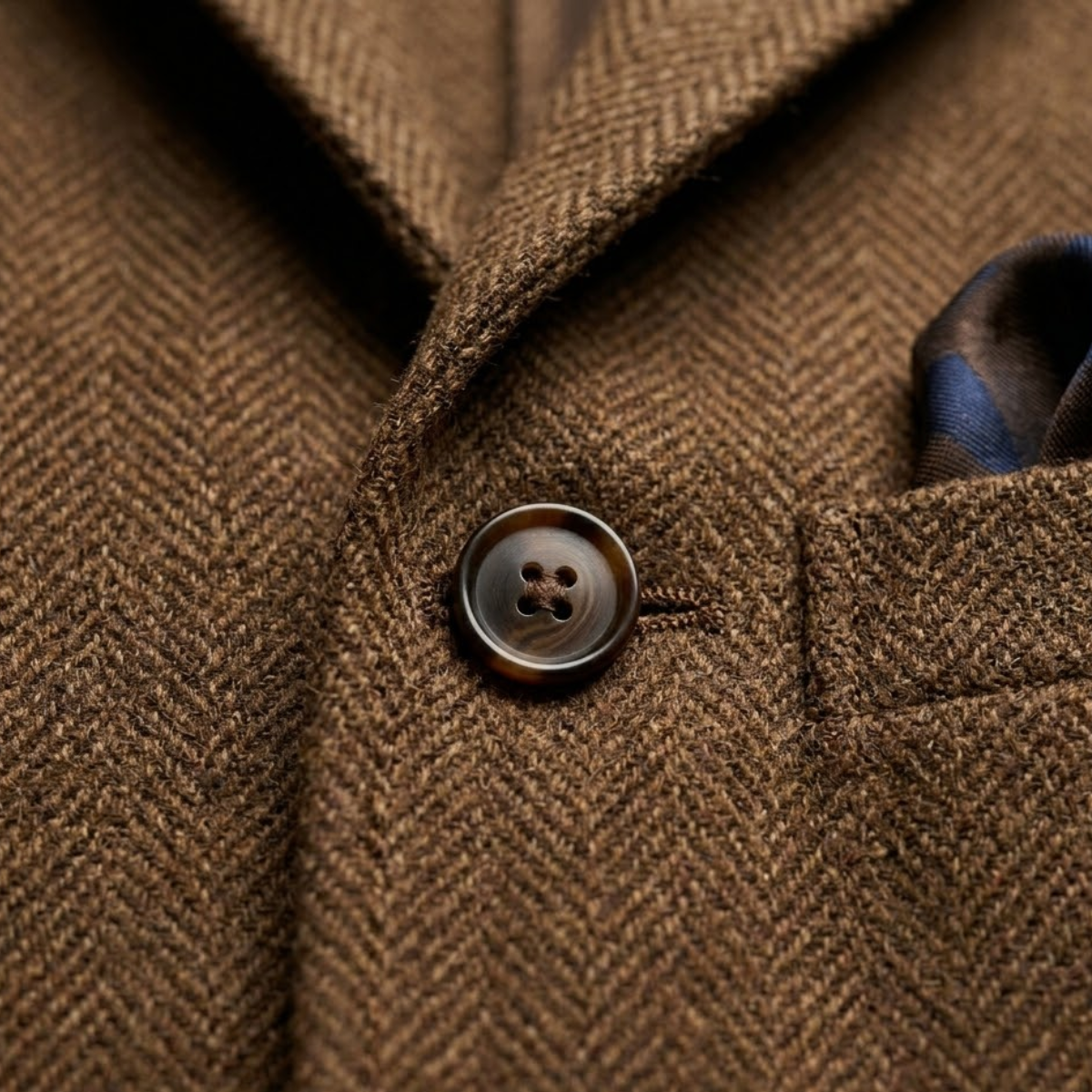 Blazer homme en tweed à motif chevrons 8