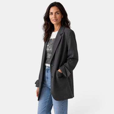 Blazer oversize à deux boutons pour femme 2