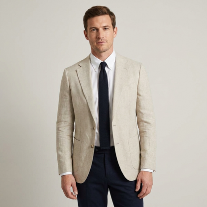 Blazer pour homme avec revers crantés et poches plaquées 3