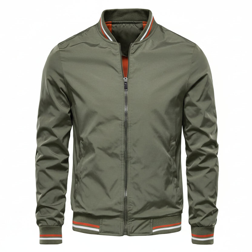 Veste Bomber Homme Zippée Style Casual-Gigié